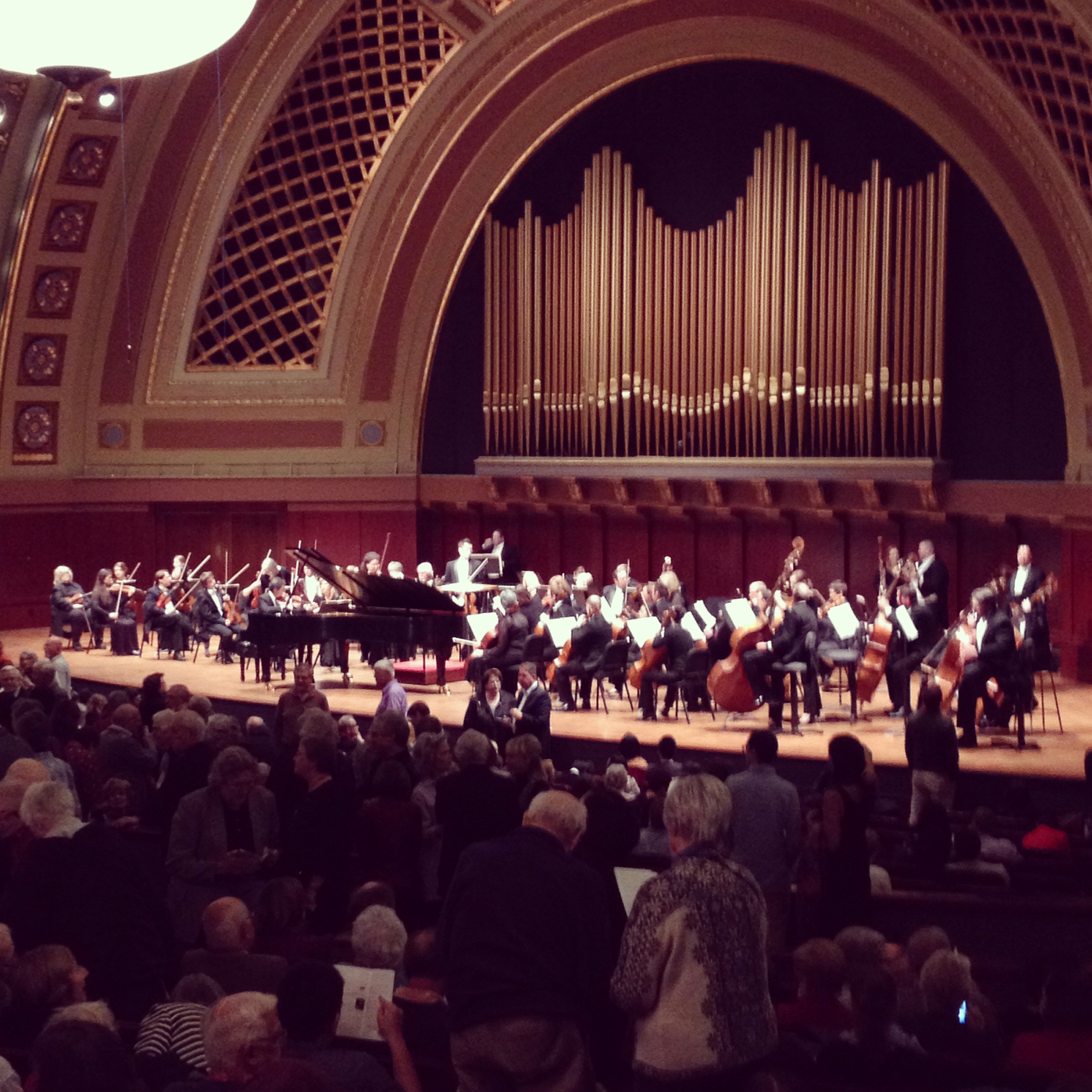 Piano Concerto in G by Ravel, performed by Helene Grimaud, at the Hill Auditorium, Ann Arbor