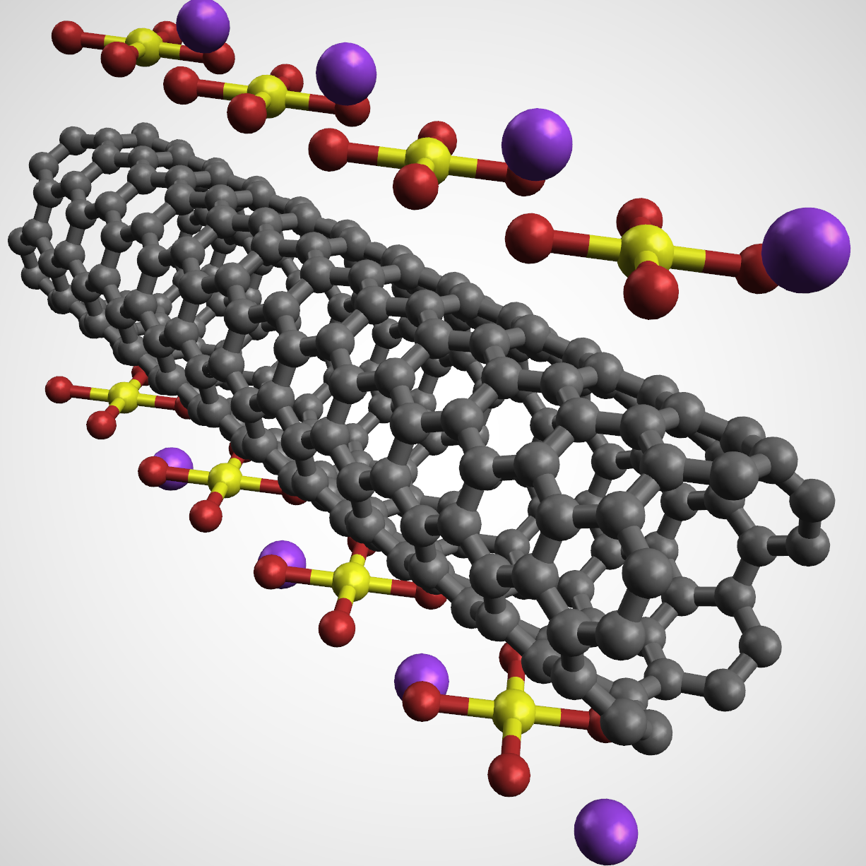 A (5,5) metallic single-walled carbon nanotube doped with potassium tetrabromoaurate (KAuBr4) molecule